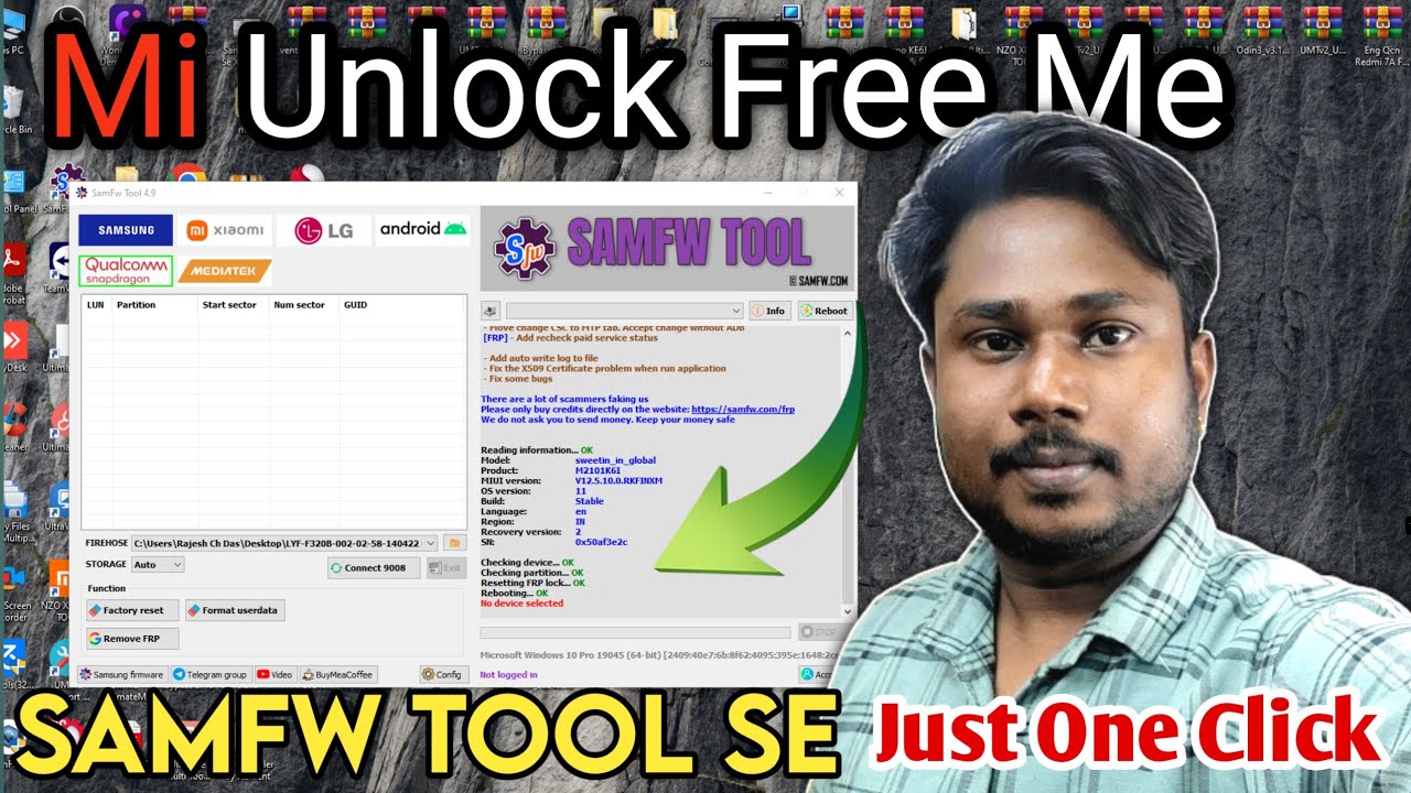 Free UnlockTool || Samfw Tool Se Mi Phone Frp Bypass Kaise Kare
