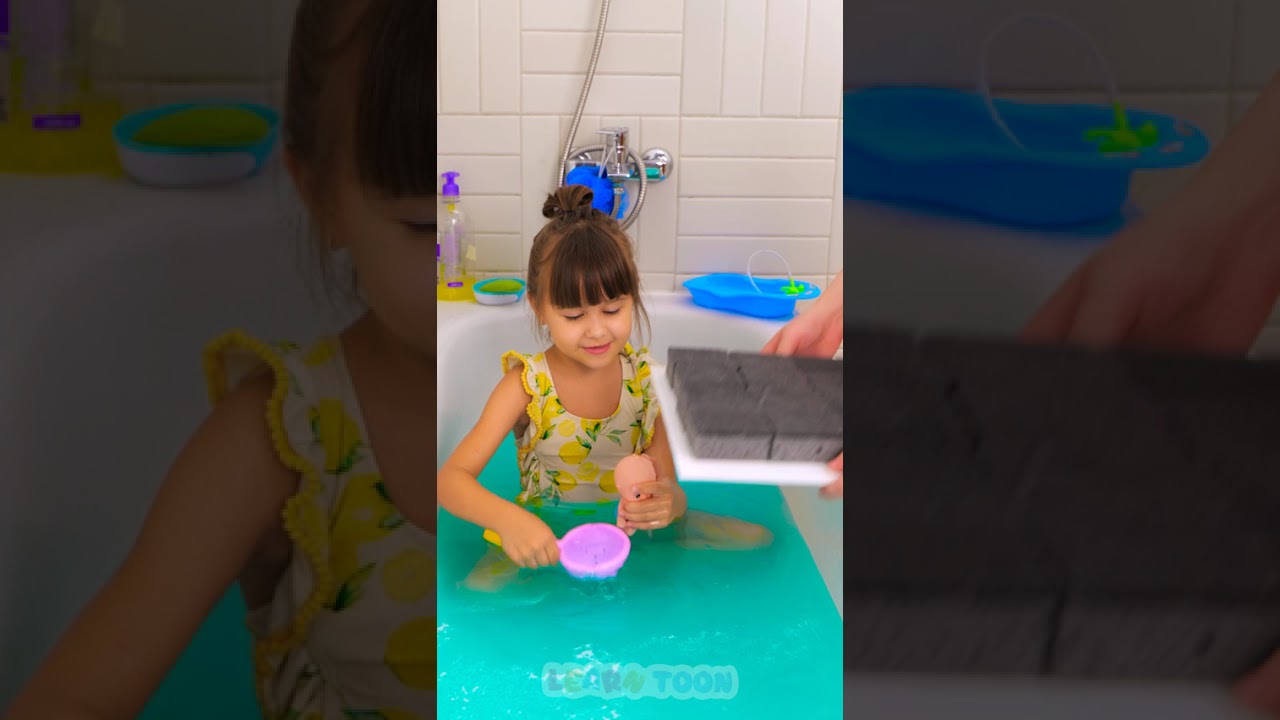 Bath Time FUN 🛁 With a MEMORY Game 🎯 #games #kidsvideo