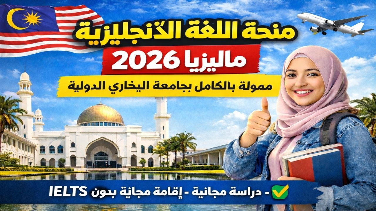 فرصة العمر 2026 🔥 منحة لغة إنجليزية ممولة بالكامل في ماليزيا بدون IELTS!