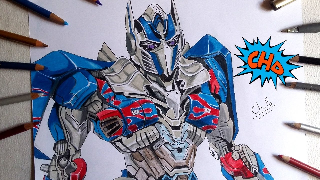 DIBUJANDO A OPTIMUS PRIME: THE LAST KNIGHT/ DRAWING OPTIMUS PRIME: THE LAST KNIGHT