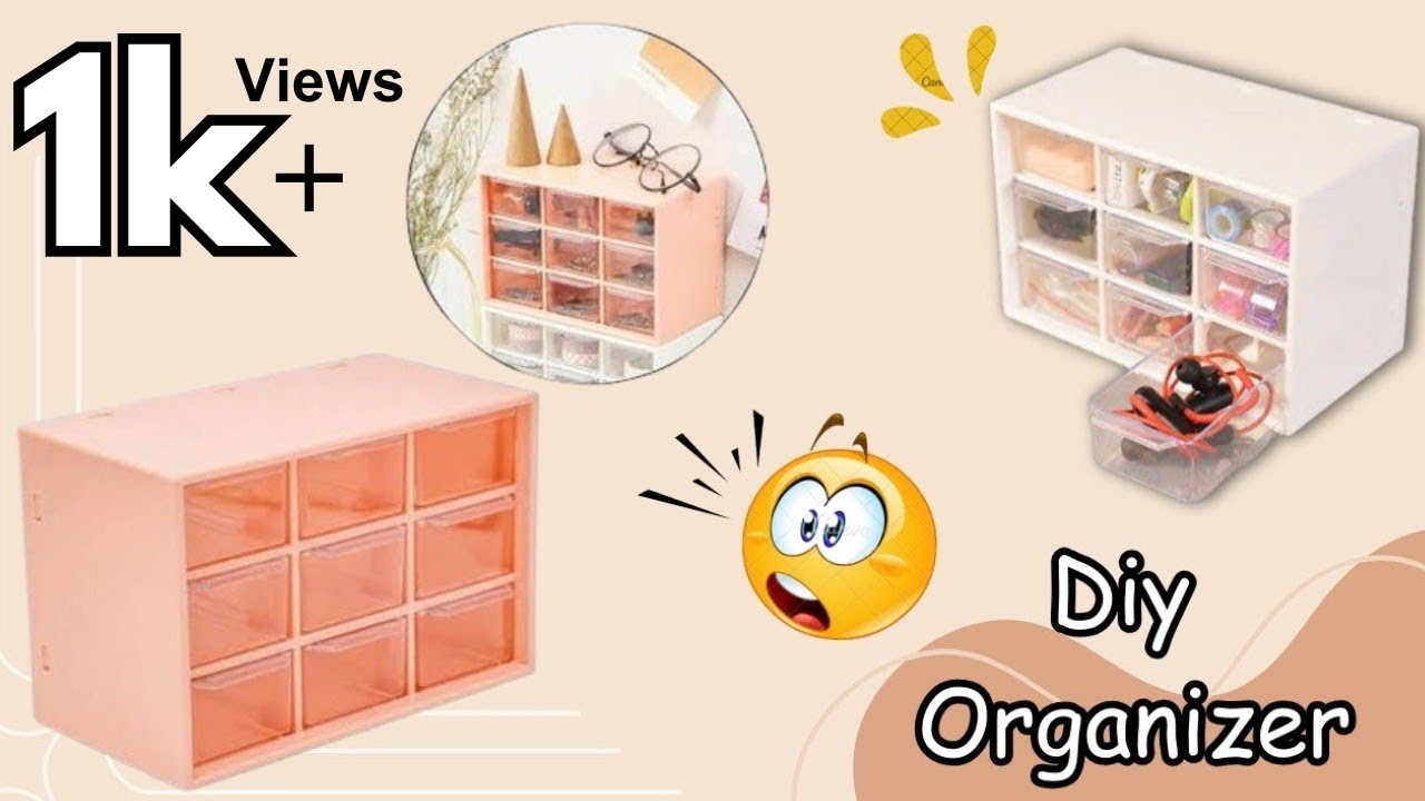 Diy: 9 Drawer Organizer || How to make storage box || diy Organizer