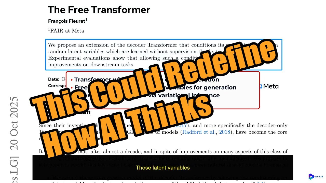 The Free Transformer (Introduced by Meta)