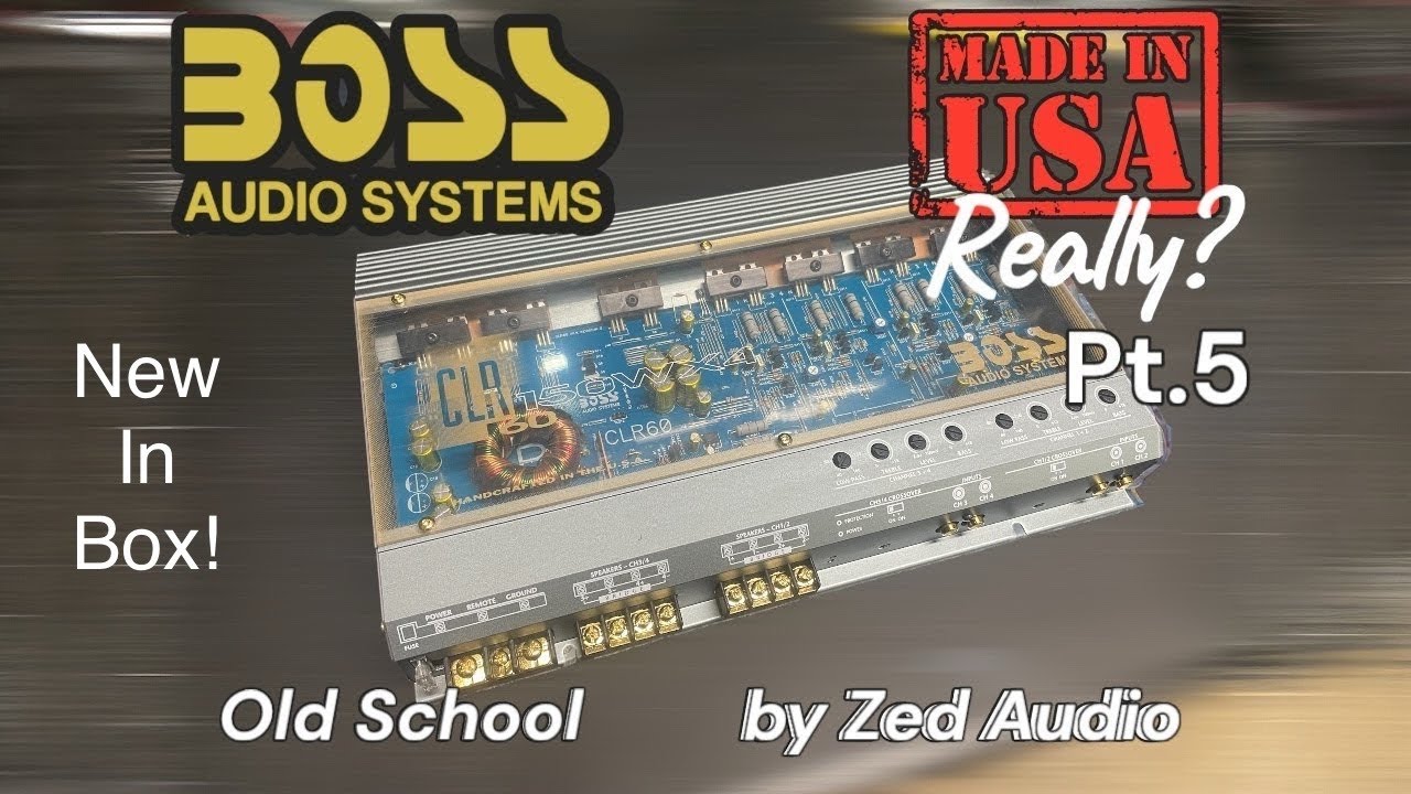 Czy to naprawdę wyprodukowano w USA? Boss Audio CLR60 firmy Zed Audio NOWY W PUDEŁKU