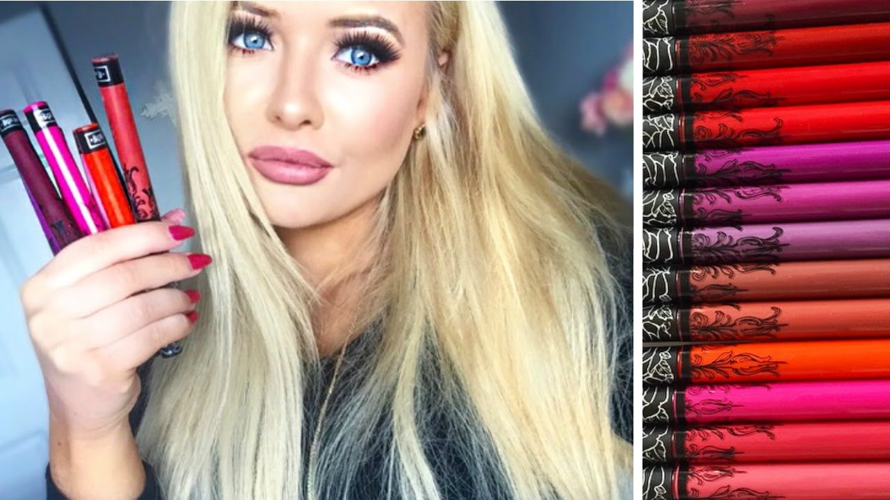 KAT VON D ♡ Everlasting Liquid Lipstick Lip Swatches