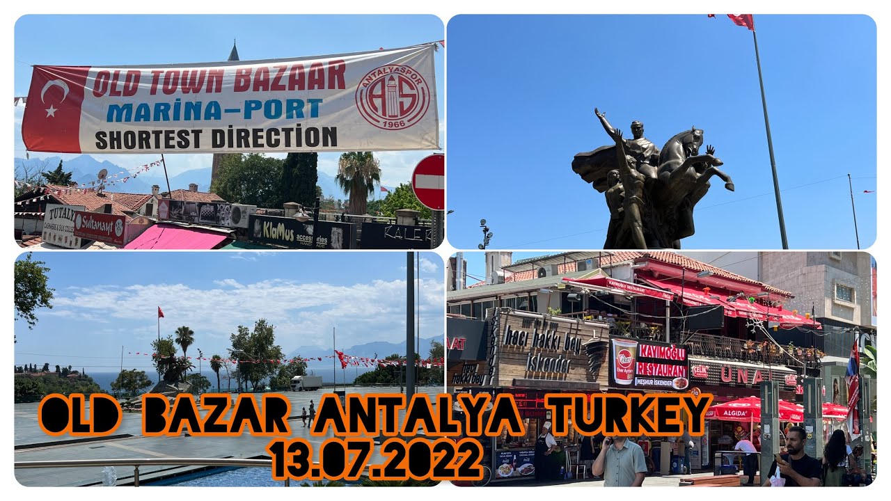 Antalya old bazaar in Turkey 🇹🇷 let&rsquo;s enjoy