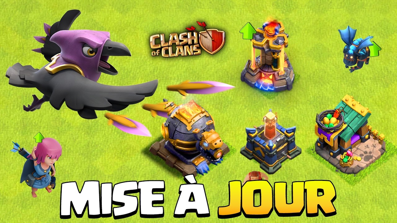 Nouveau : Le Familier Corbutin, La Tour Runique de Séisme et les Nouveaux Niveaux Hôtel de Ville 18!