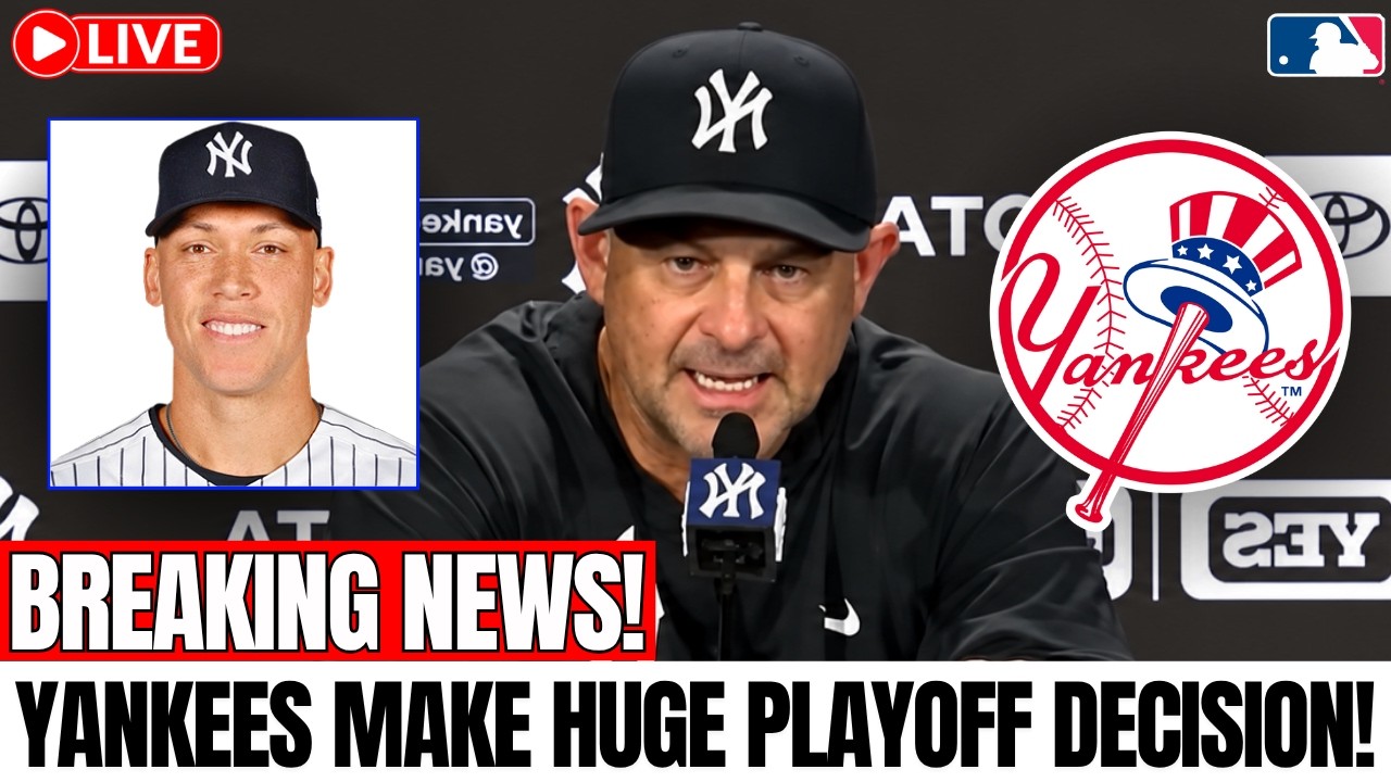 HUGE YANKEES MOVE! NEW YORK MAKES MASSIVE PLAYOFF DECISION ON AARON JUDGE!