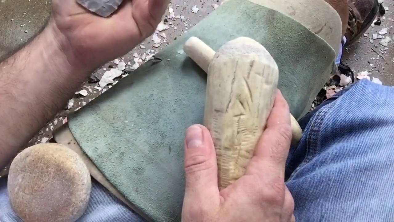 Whitetail deer tine shaft punch.