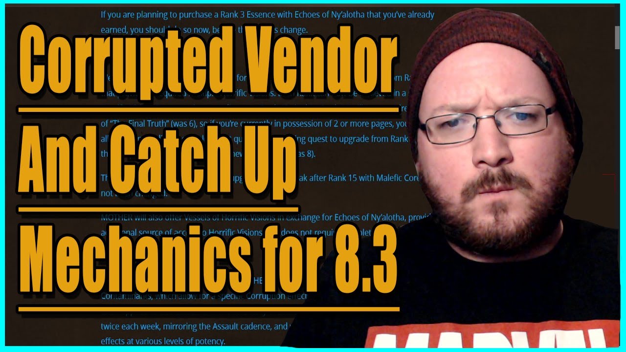 NEW Corruption Vendor!! Targeted Corruption effects and Catch Up Details Explained!