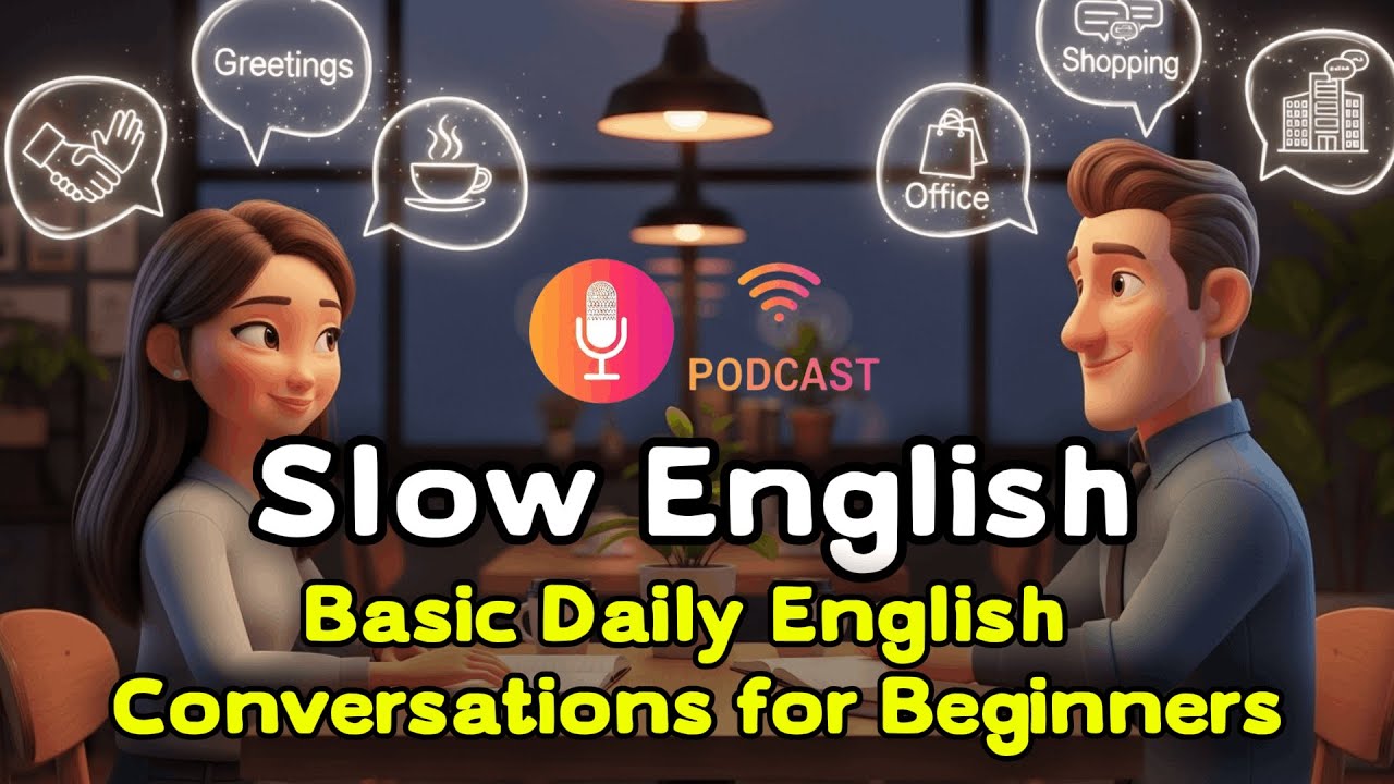Basic Daily English Conversations for Beginners | A1–A2 | Slow English Listening Practice