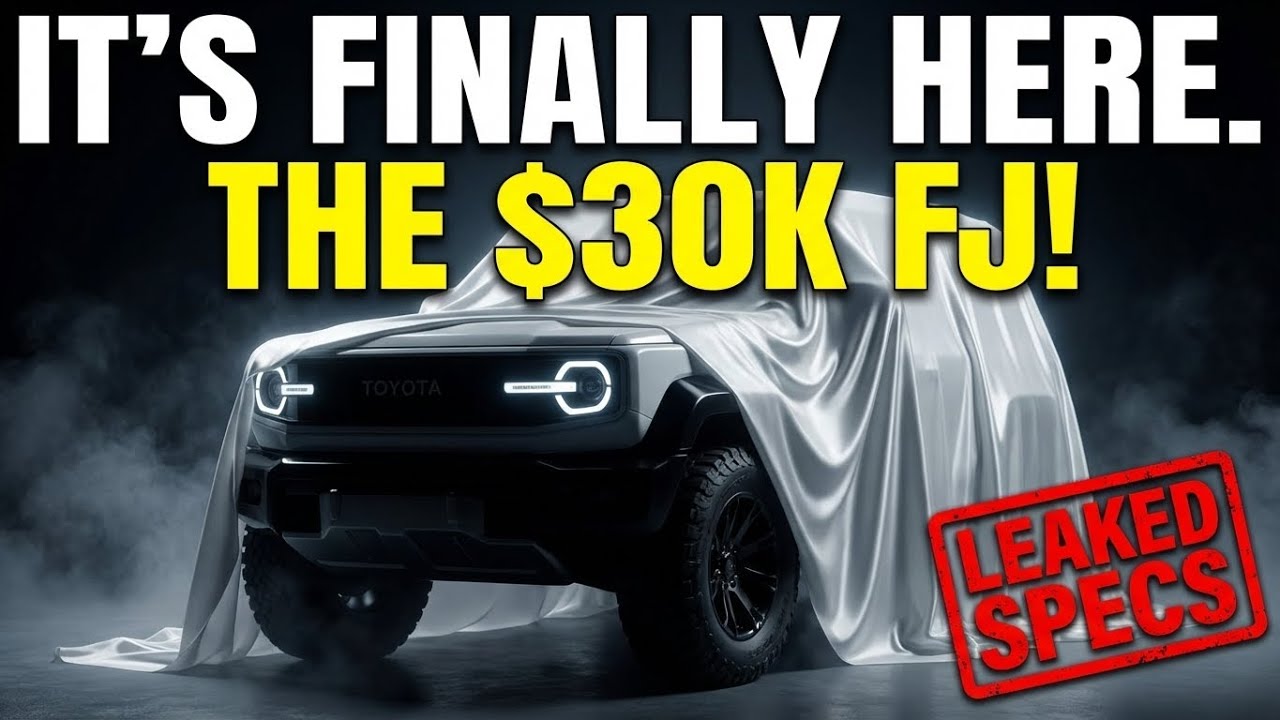 TOYOTA’S $30K LAND CRUISER! 😱 2026 FJ Official First Look & Specs Everything We Know (Price, & 4WD)