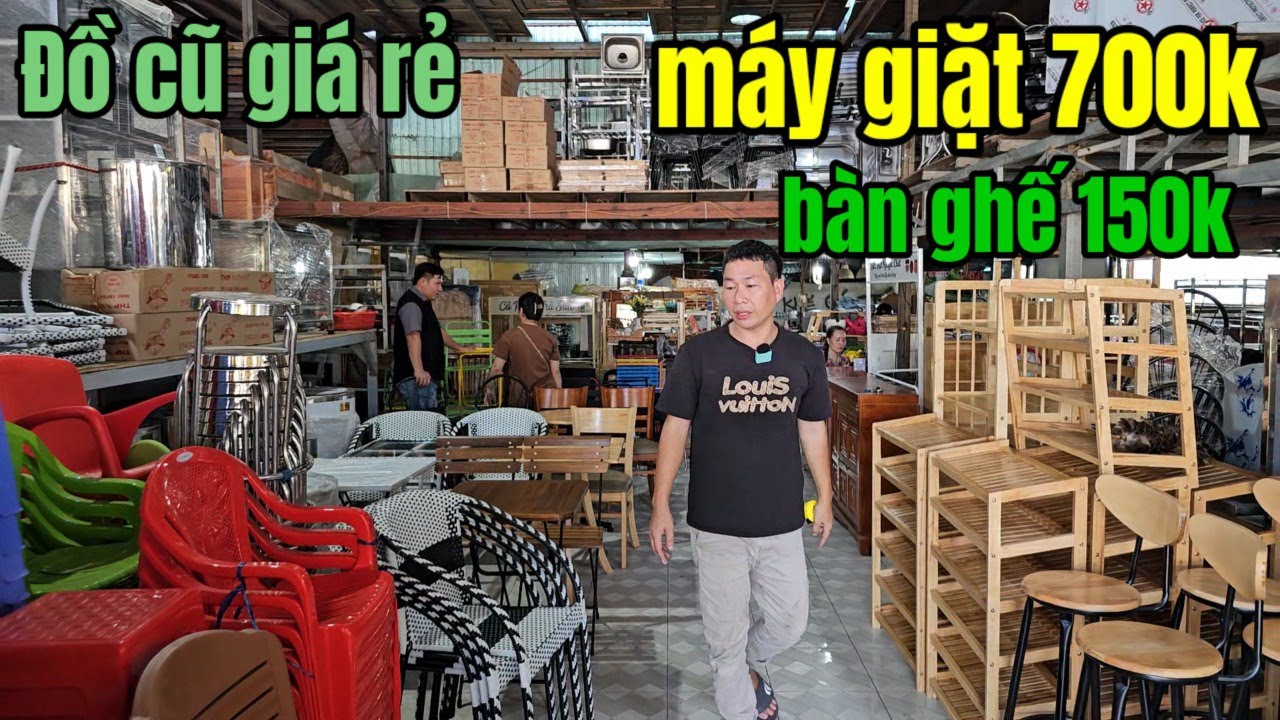Đồ cũ giá rẻ máy giặt 700k tủ lạnh 3tr xe nước mía trà sữa bàn ghế nội thất cafe ở Tp Tây Ninh