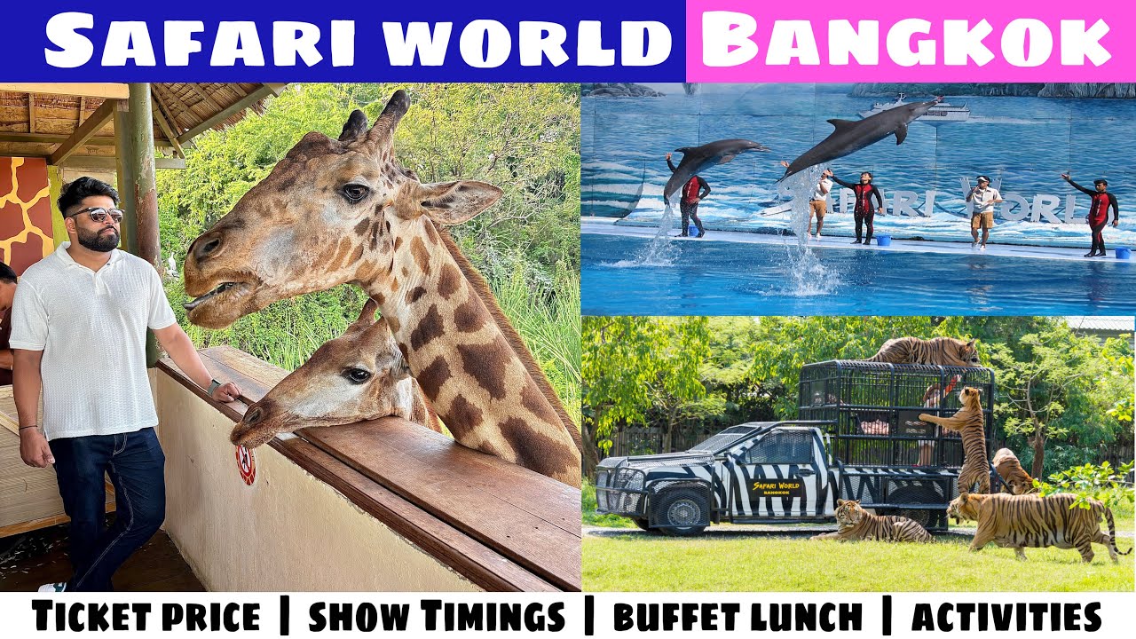 Safari World Bangkok | Jungle Safari | Dolphin Show | Marine Park |