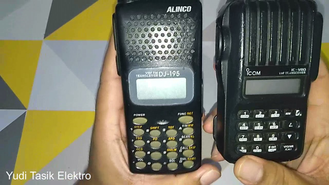 ADU SIGNAL RF ICOM IC V80 VS ALINCO DJ 195