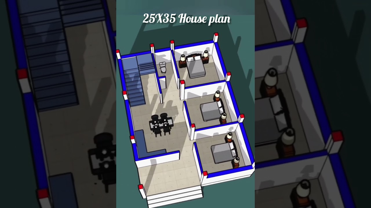 25X35 House plan construction building #home #2bhkhousedesign #houseplan #houseplancreator