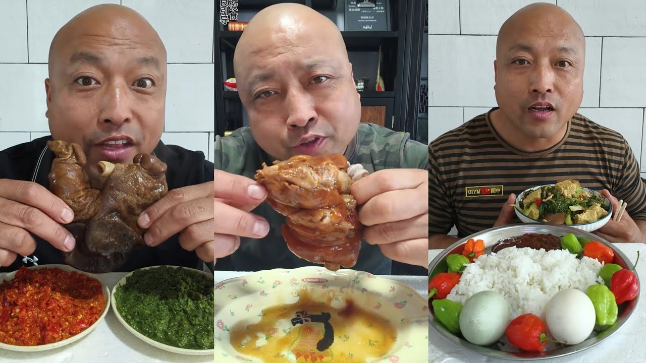 YUMMY/Challenge Eating Pork 🤤 Meat 🥓 Noodle 🍜😋, Friend Fish 🍗 chicken #porkchilly #pork #meat 