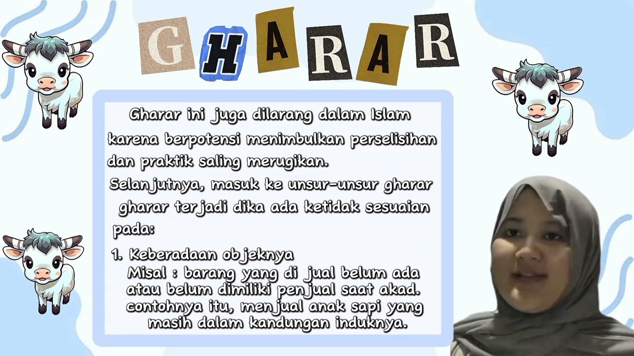 Penjelasan tentang riba, gharar dan maisir