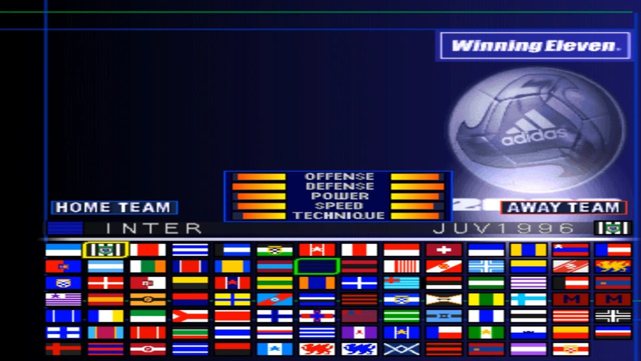82 - Winning Eleven 2002 PS1 - European Classic Teams Patch Gameplay