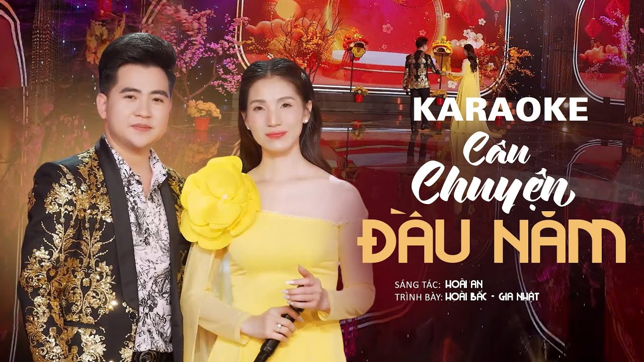 Câu Chuyện Đầu Năm Karaoke  Song Ca | Beat Chuẩn Dễ Hát | Nhạc Xuân Bolero | Hoài Bắc Ft Gia Nhật