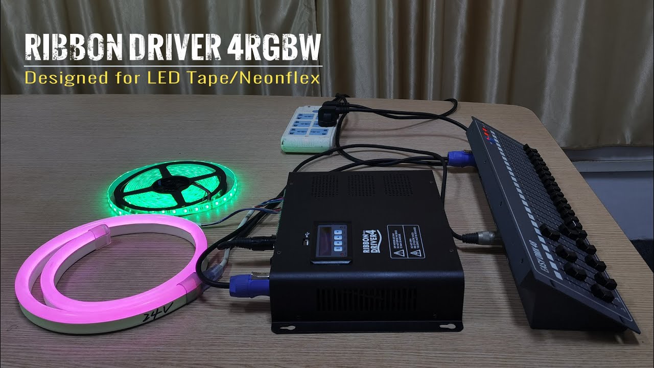 RGB LED Neonflex & RGBW LED Tape Strip light controlled by DMX