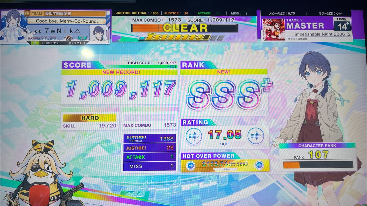 𝐂𝐇𝐔𝐍𝐈𝐓𝐇𝐌「Imperishable Night 2006 (2016 Refine)」MASTER 14+ SSS＋