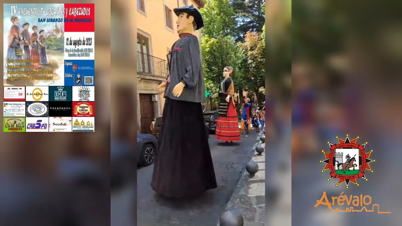 IV Encuentro de Gigantes y Cabezudos, San Lorenzo de El Escorial. Con la presencia de los de Arévalo