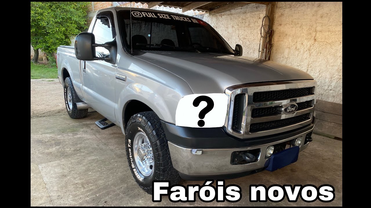 Instalando faróis novos na Ford F250