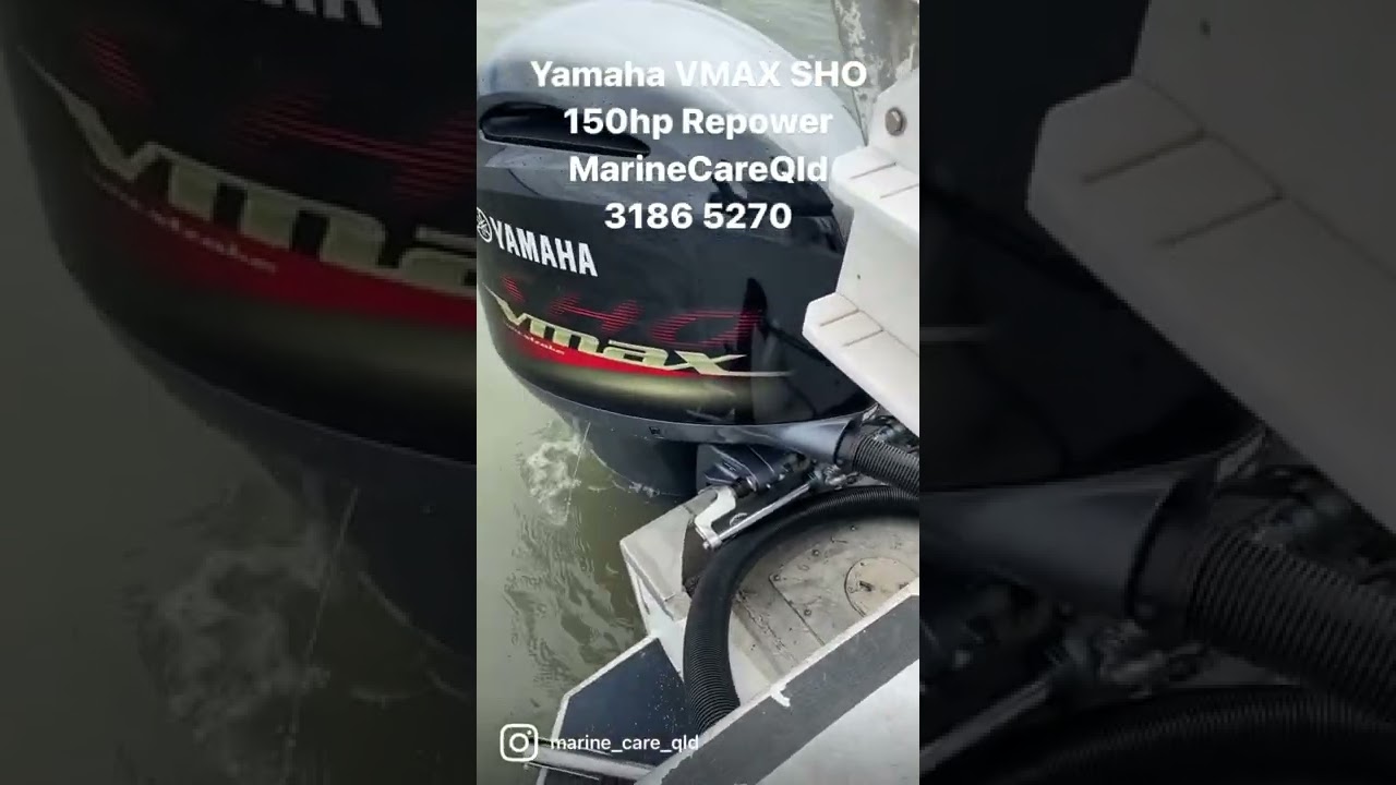 Yamaha VMAX SHO 150hp re-power water test quick review.