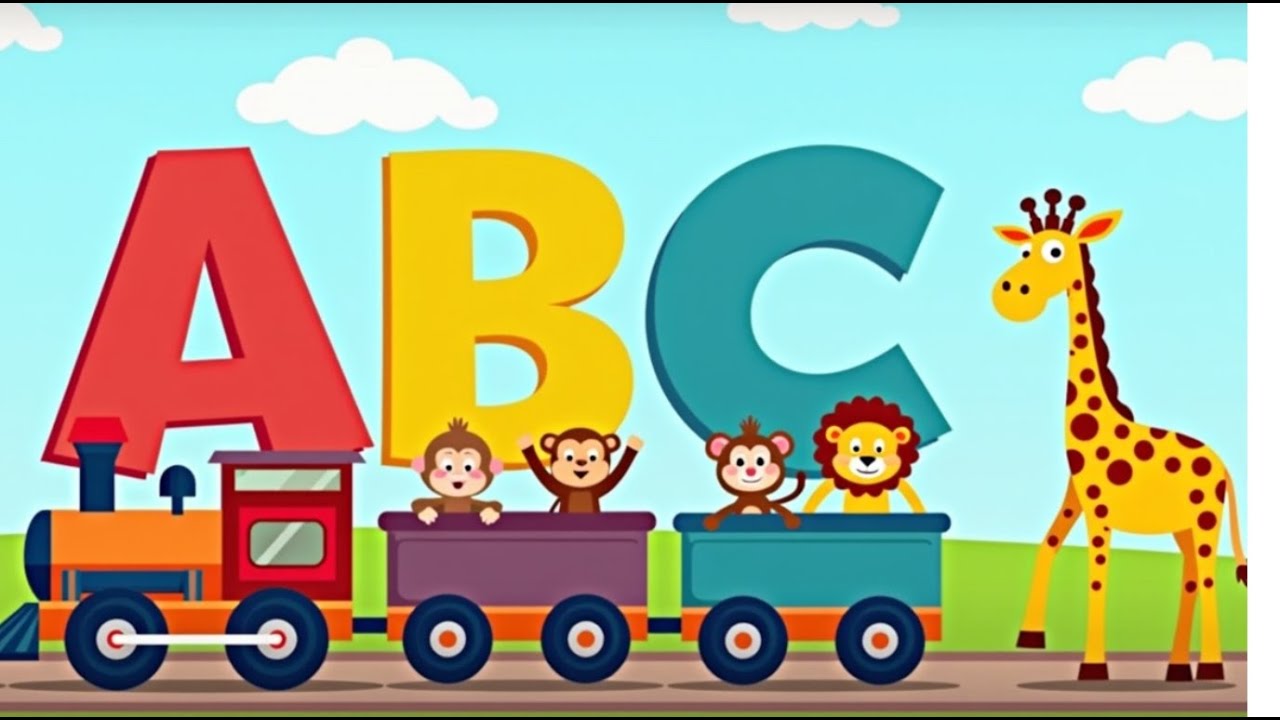 ABC on Train 🚂 with Dancing Animals | Fun Alphabet Learning