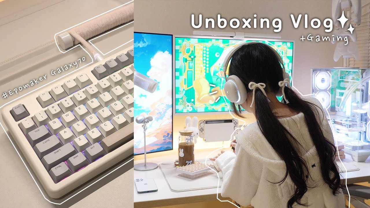 Vlog | New Keyboard Unboxing✨ winter food🍢 'Stray' Game Play🐈 | Epomaker Galaxy 70⌨️
