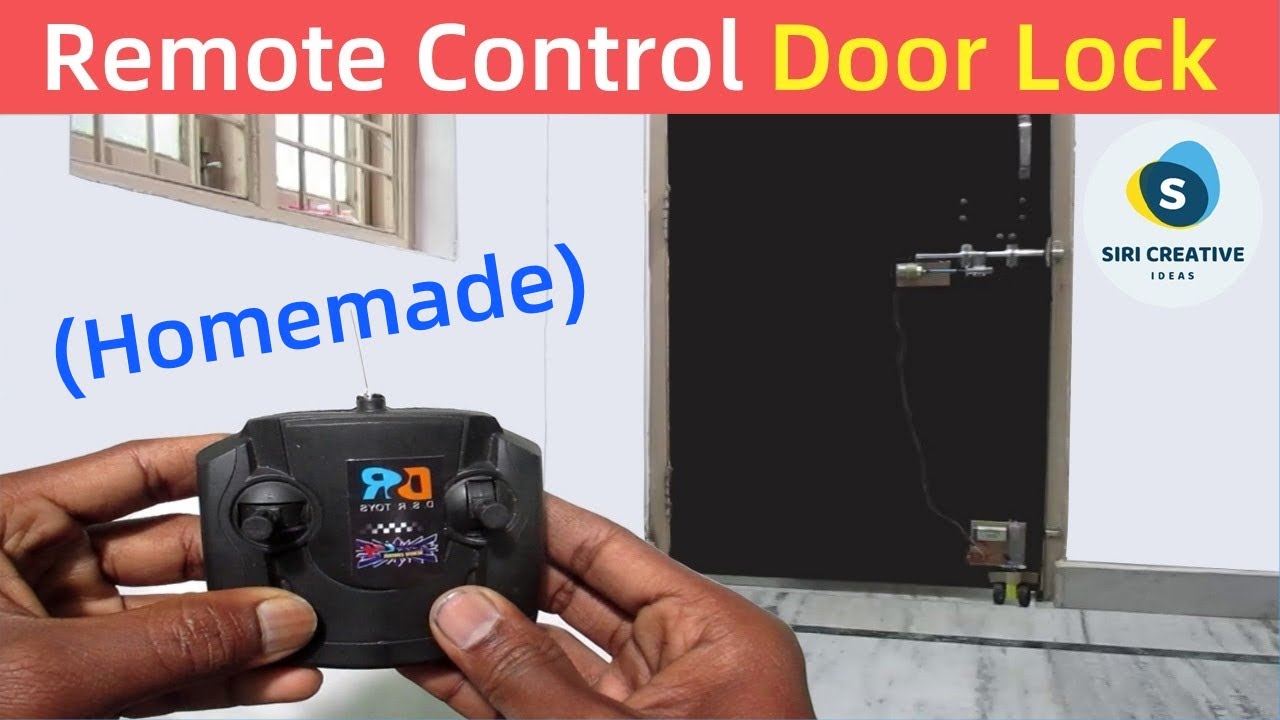 How to Make Remote Control Door Lock at Home || Homemade Remote Control Door Lock