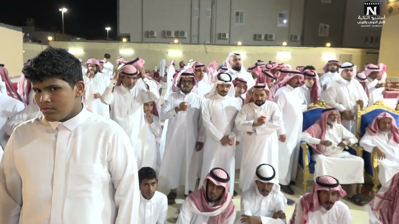 الشاعر نفاع  الجابري والشاعر مبارك السلمي في زواج خالد ضيف الله الجابري
