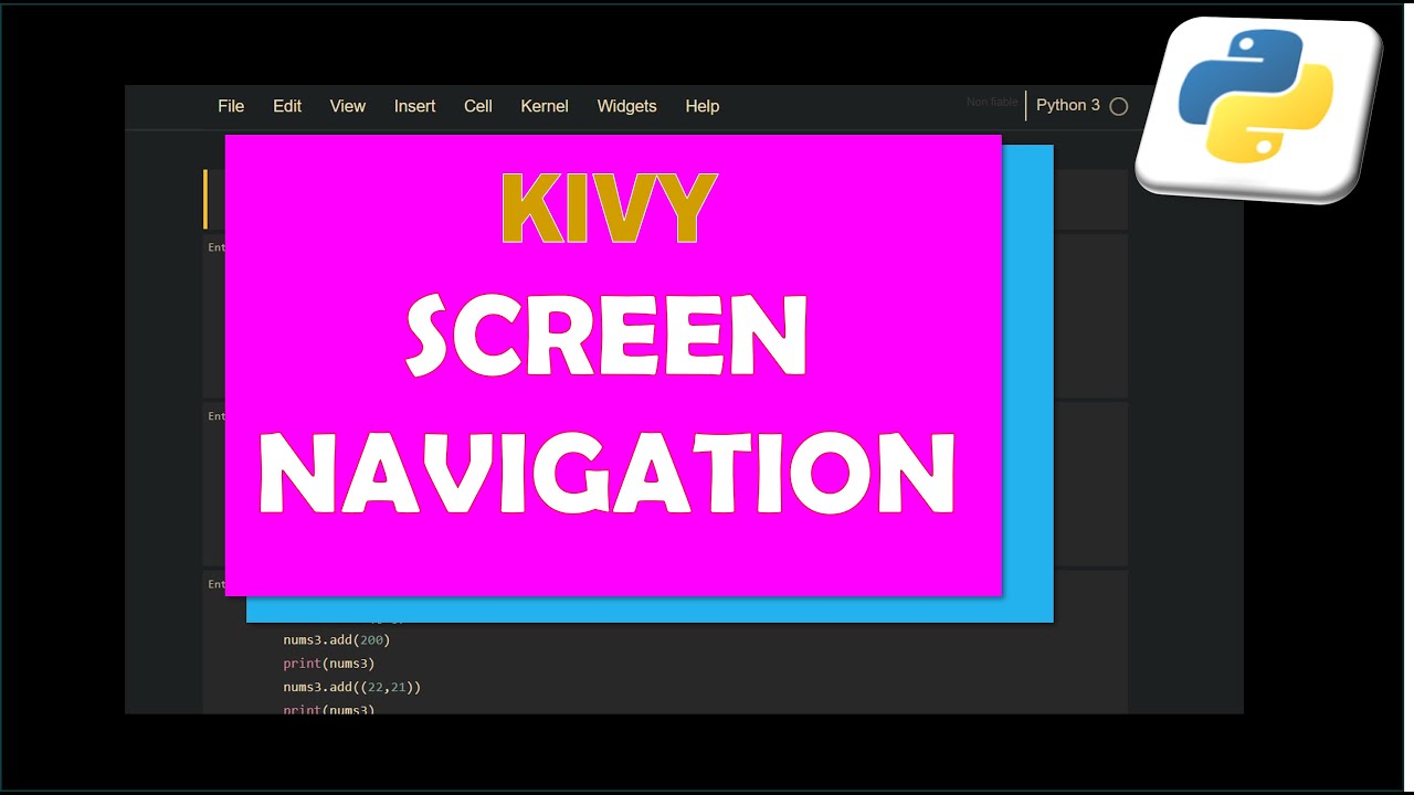 Screen navigation in Kivy - ScreenManager()