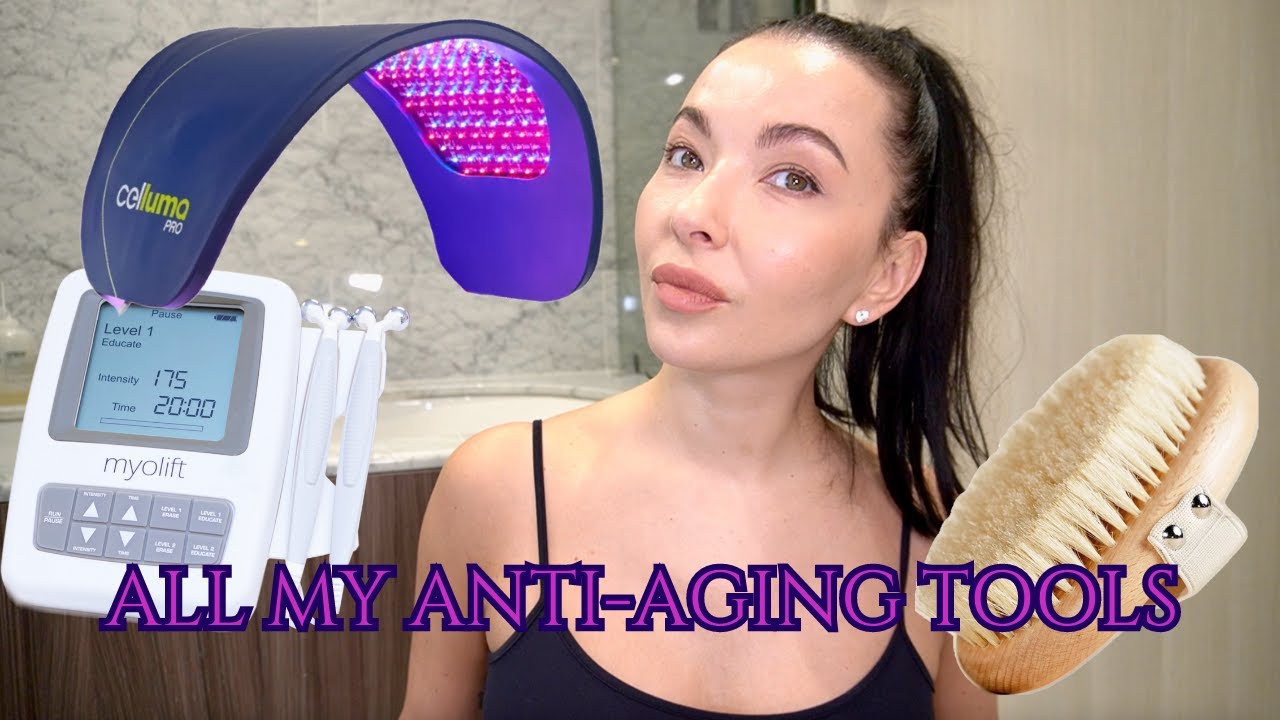 All the devices to keep me YOUNG? ANTI-AGING devices! CELLUMA, MYOLIFT, DRY BRUSHING, Dr. Pen, Qure