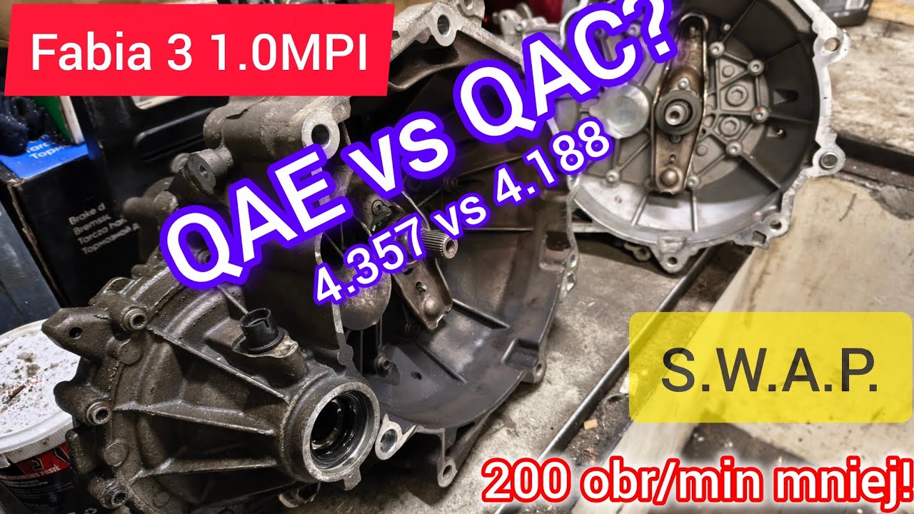 FABIA III 3 1.0 MPI - zmieniam skrzynie na QAC z przebiegiem 20 tyś km. Czy nie będzie wyć?
