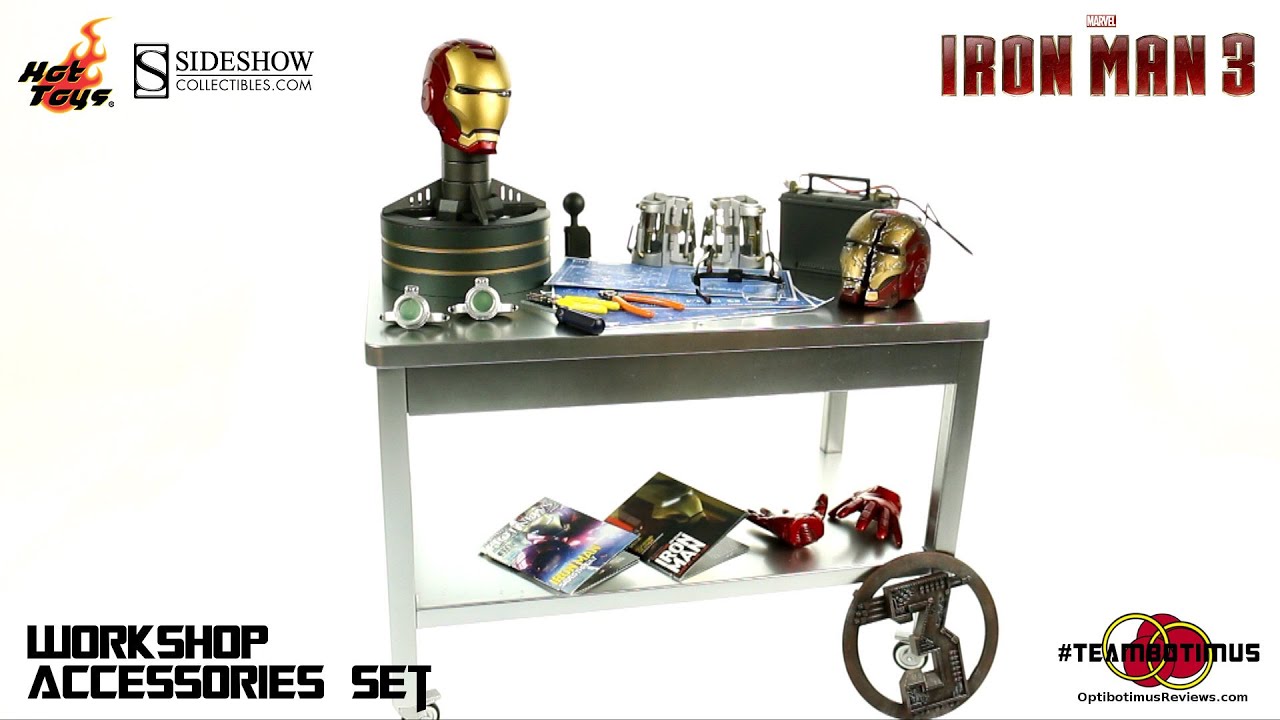 Видеообзор набора аксессуаров для мастерской Iron Man 3 от Hot Toys