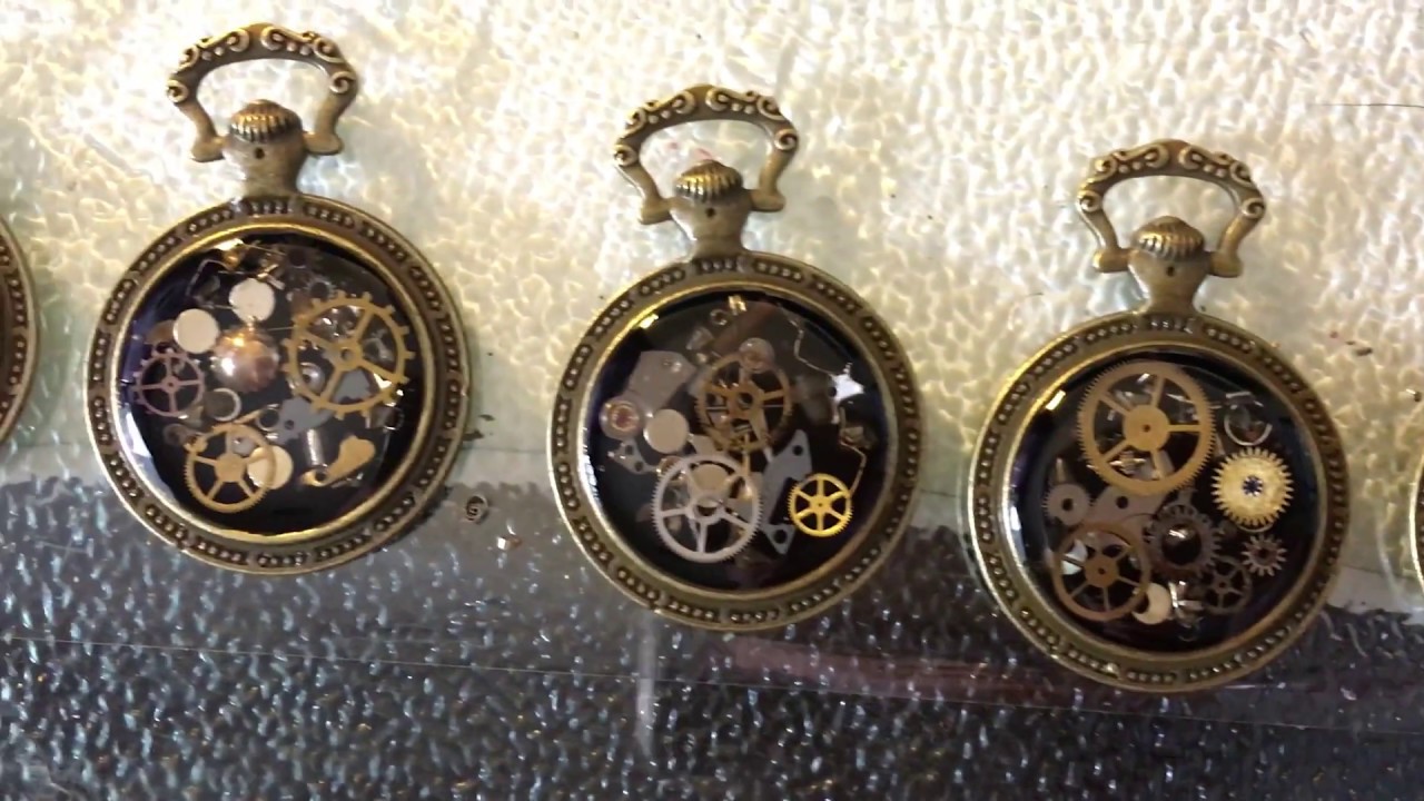 My Steampunk Pendants Resin DIY