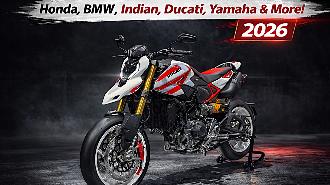 20 новых мотоциклов 2026 года от Honda, BMW, Indian, Ducati, Yamaha и других производителей!