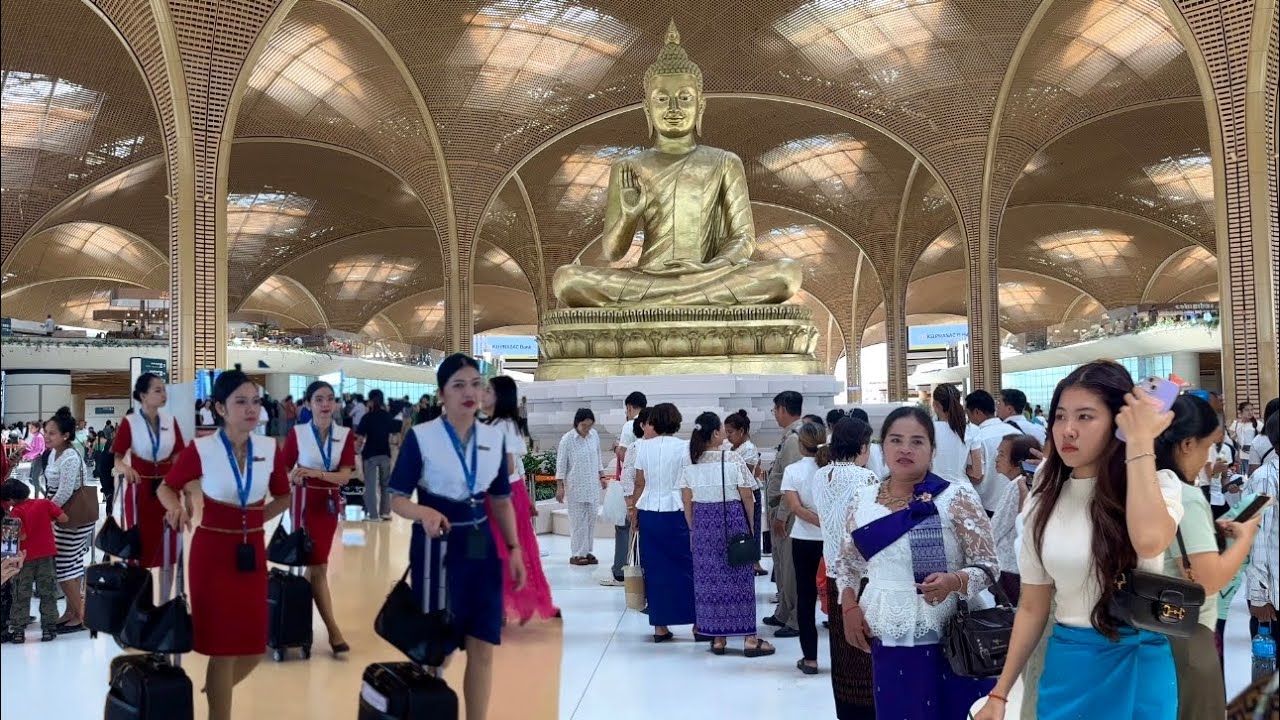 Inside! Walking Tour - Cambodia's $2.15B NEW TECHO International Airport | Explore Cambodia 2025