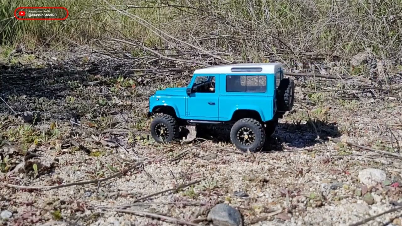 Where Is He Going??? SCX24/RC4WD Land Rover D90 Hard Body - Debut Crawling Video! #Axial #RC4WD #RC