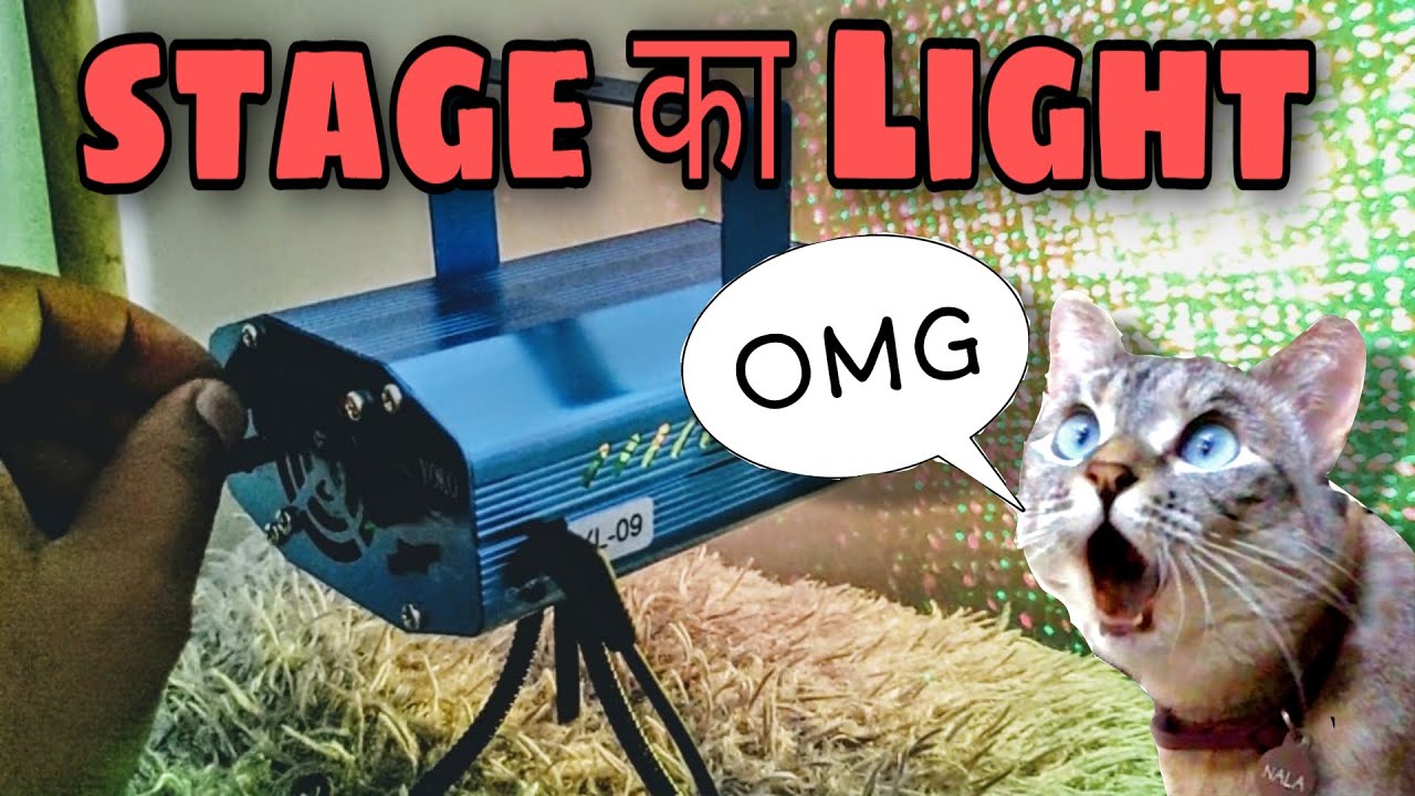 Mini Leasr Stage Light | mini Laser Light Unboxing & review | laser sky mood light | Aliexcraft