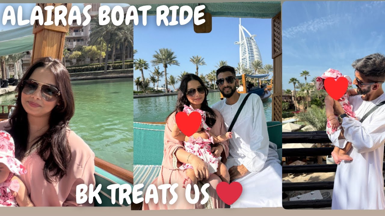 BUYING A SPECIAL GIFT FOR ALAIRA & ADEENA ❤️ ALAIRAS FIRST BOAT RIDE AROUND BURJ AL ARAB 😮
