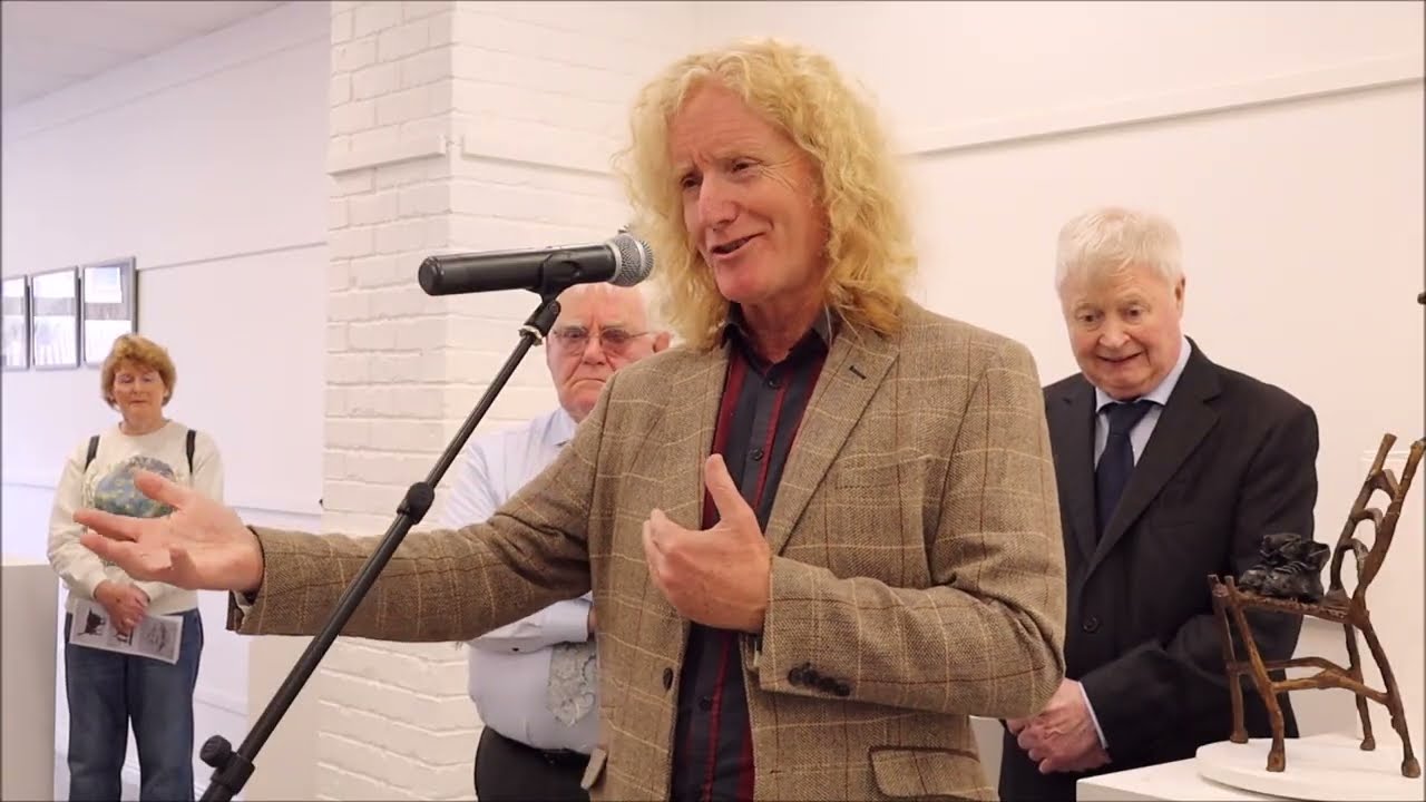 Louis de Paor opens John Behan's 'A Terrible Beauty' exhibition at The Kenny Gallery, September 2025