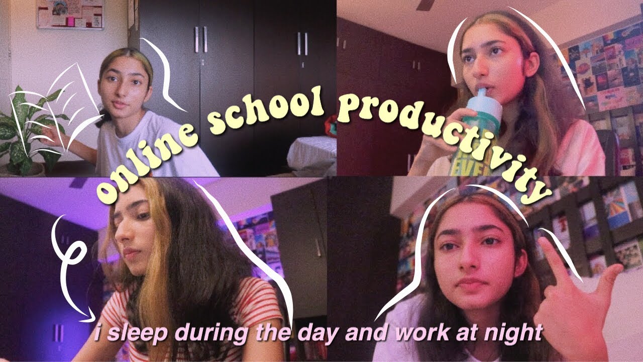 my online school routine ft. my messed up sleep schedule