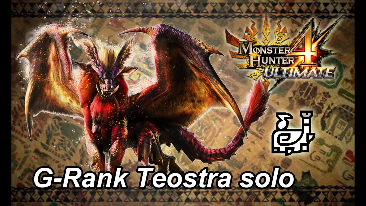 MH4U G-Rank Teostra solo (Hunting Horn) - 8'54