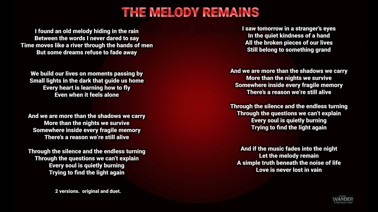 The Melody Remains (+ duet version)