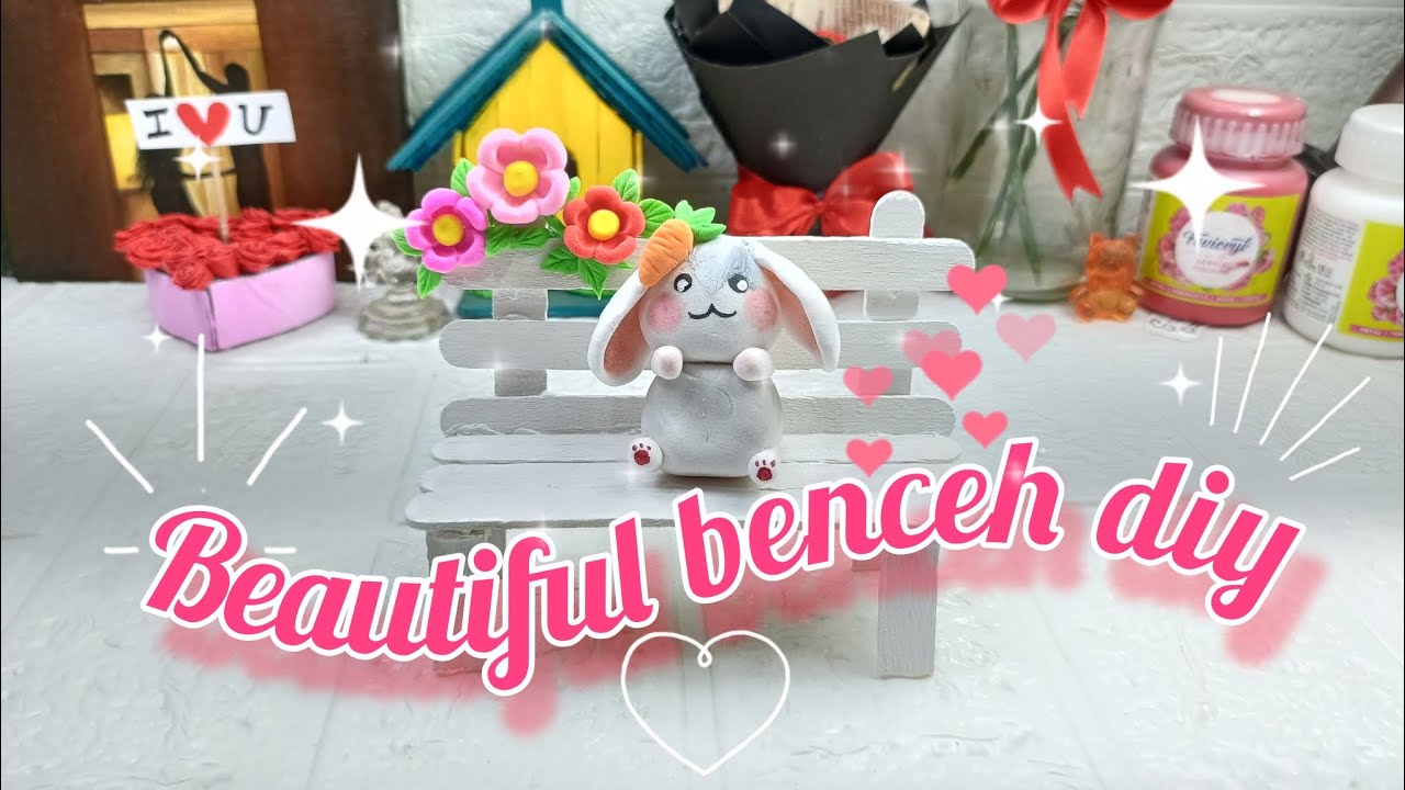 Beautiful Ice cream stick Bench diy✨😍🥰|How to make cute Bench✨💖