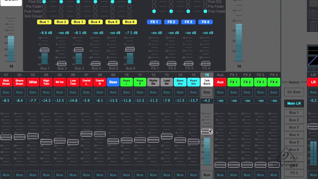 Behringer X AIR XR18 Digital Mixer – How to Create a Monitor Mix | Full Compass