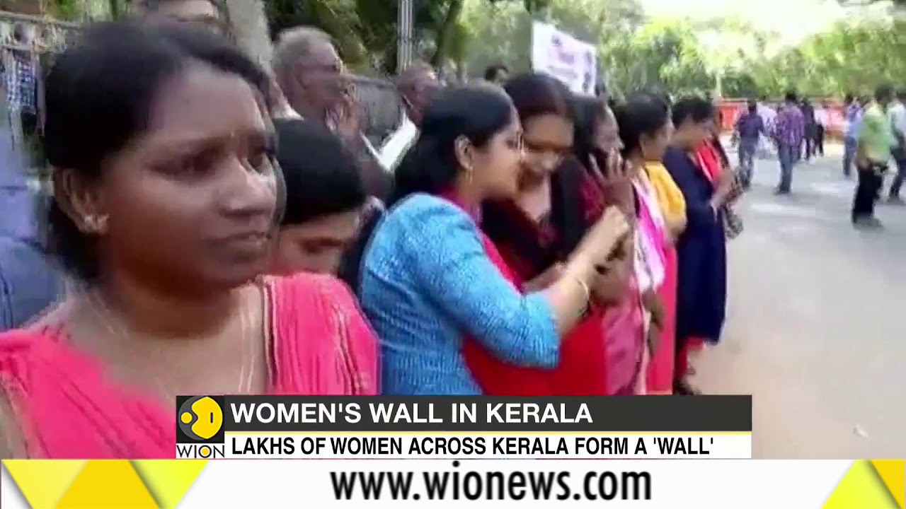 Kerala women form 620-km human wall to counter Sabarimala agitation, pledge to ensure gender justice