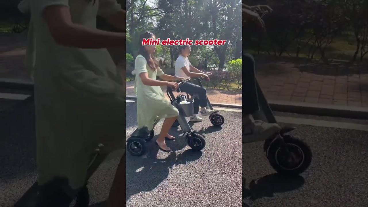 Electric folding tricycle for commuting #scooter #foldingscooter #escooter #mobilityscooter